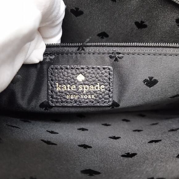 Kate Spade New York Mulberry Street Black Pebbled Leather Top Handle Satchel Bag - Picture 12 of 16